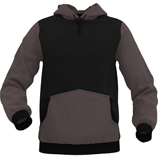 Hoodie Urban - Inkl. Individueller Gestaltung , dunkelbraun, 70% Baumwolle, 30 % Polyester, S, , Bild 1