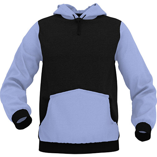 Hoodie Urban - Inkl. Individueller Gestaltung , pastellblau, 70% Baumwolle, 30 % Polyester, M, , Bild 1