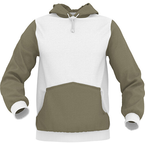 Hoodie Urban - Inkl. Individueller Gestaltung , pistazienbraun, 70% Baumwolle, 30 % Polyester, L, , Bild 1