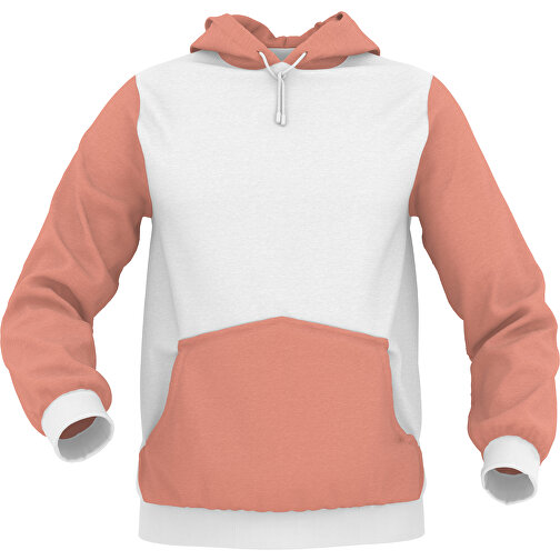 Hoodie Urban - Inkl. Individueller Gestaltung , zartorange, 70% Baumwolle, 30 % Polyester, S, , Bild 1