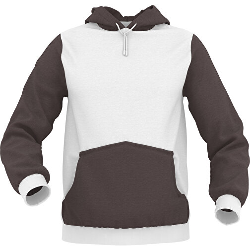 Hoodie Urban - Inkl. Individueller Gestaltung , dunkelbraun, 70% Baumwolle, 30 % Polyester, L, , Bild 1