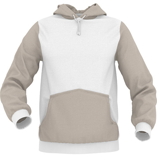 Hoodie Urban - Inkl. Individueller Gestaltung , zartgrau, 70% Baumwolle, 30 % Polyester, XXL, , Bild 1