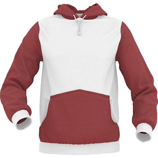 Hoodie Urban - Inkl. Individueller Gestaltung , dunkelrot, 70% Baumwolle, 30 % Polyester, L, , Bild 1