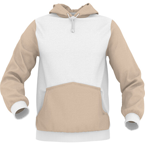 Hoodie Urban - Inkl. Individueller Gestaltung , zartbraun, 70% Baumwolle, 30 % Polyester, XL, , Bild 1