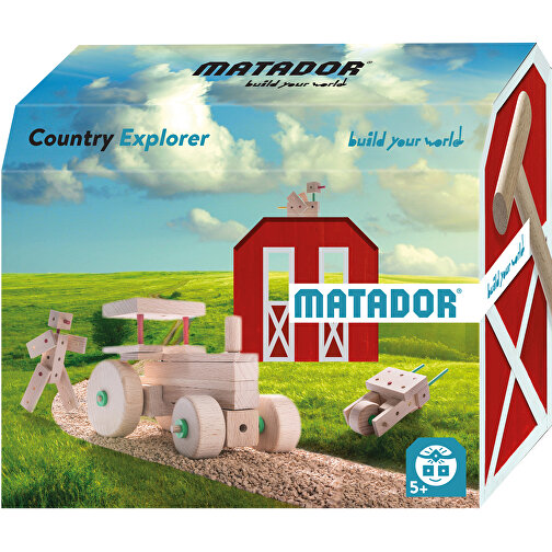 Matador Country Explorer (42 Teile) Holz-Konstruktionsbaukasten , , 25,00cm x 18,00cm x 9,50cm (Länge x Höhe x Breite), Bild 5