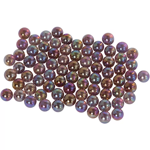 Billes de verre Aqua lilas 14 mm (ca 100pcs), Image 1