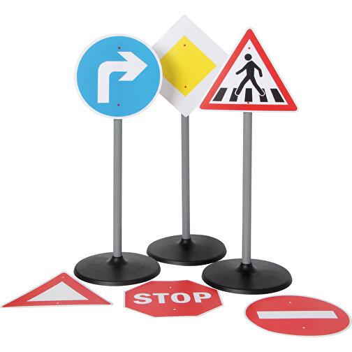 Set di segnali stradali (6 pezzi) con 3 supporti, Immagine 2