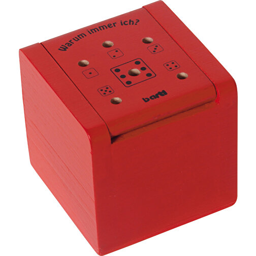Warum Immer Ich? Rot Magnetbox , rot, 6,00cm x 6,00cm x 6,00cm (Länge x Höhe x Breite), Bild 1