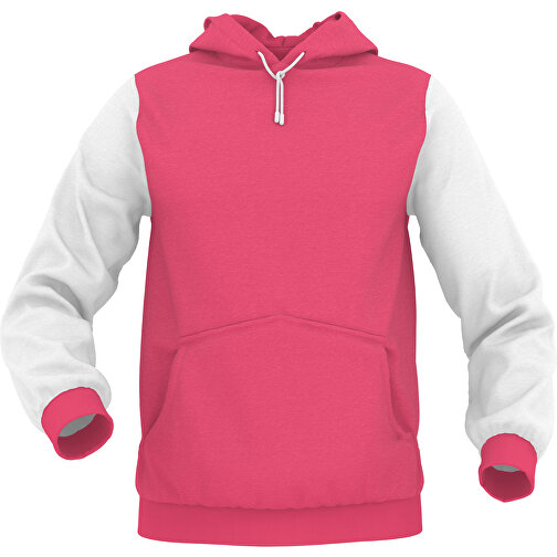 Hoodie Urban - Inkl. Individueller Gestaltung , dunkelrosa, 70% Baumwolle, 30 % Polyester, S, , Bild 1