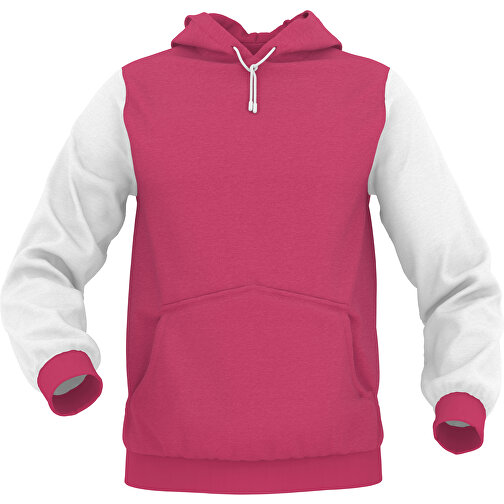 Hoodie Urban - Inkl. Individueller Gestaltung , rosa, 70% Baumwolle, 30 % Polyester, L, , Bild 1