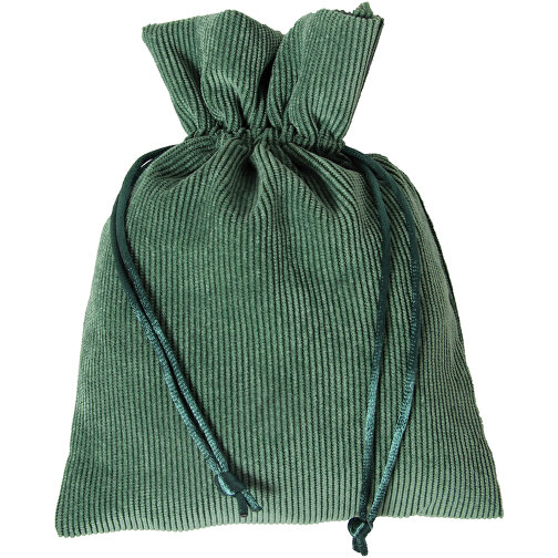 Bolsa de cordón 13x18 cm verde, Imagen 1