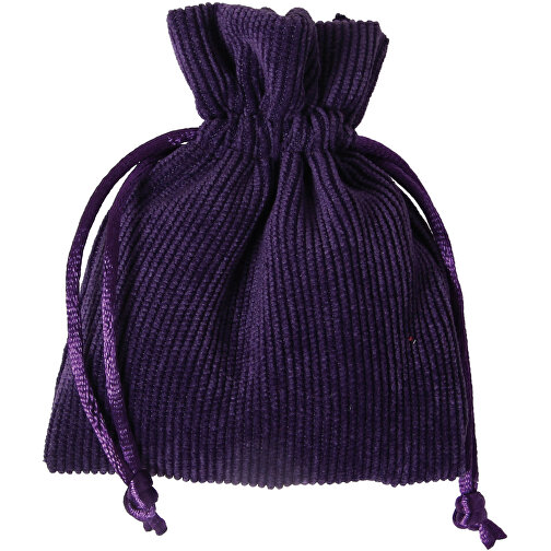 Petit sac en velours côtelé 7,5x10 cm lilas, Image 1
