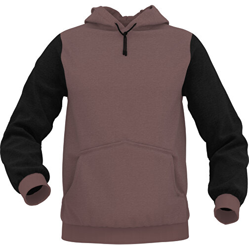 Hoodie Urban - Inkl. Individueller Gestaltung , kastanienbraun, 70% Baumwolle, 30 % Polyester, S, , Bild 1