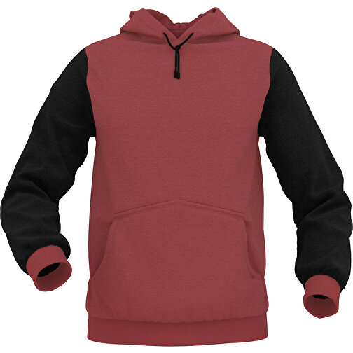 Hoodie Urban - Inkl. Individueller Gestaltung , dunkelrot, 70% Baumwolle, 30 % Polyester, XXL, , Bild 1