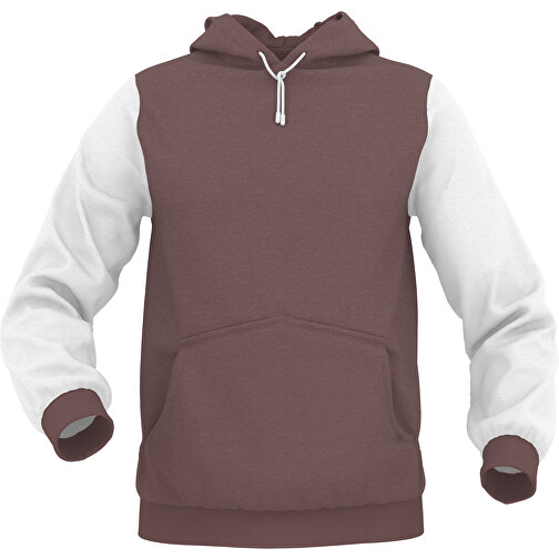 Hoodie Urban - Inkl. Individueller Gestaltung , kastanienbraun, 70% Baumwolle, 30 % Polyester, M, , Bild 1