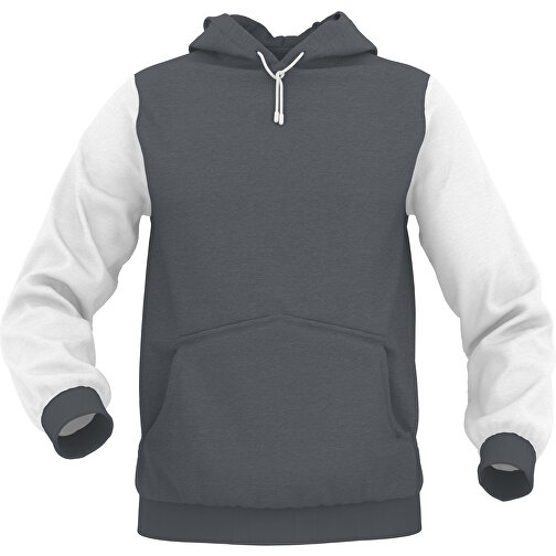 Hoodie Urban - Inkl. Individueller Gestaltung , dunkelgrau, 70% Baumwolle, 30 % Polyester, M, , Bild 1