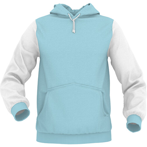 Hoodie Urban - Inkl. Individueller Gestaltung , zartblau, 70% Baumwolle, 30 % Polyester, L, , Bild 1