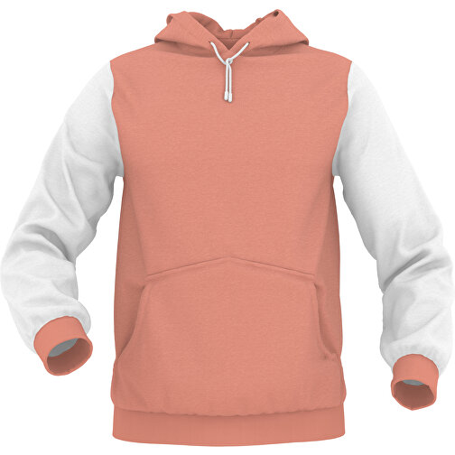 Hoodie Urban - Inkl. Individueller Gestaltung , zartorange, 70% Baumwolle, 30 % Polyester, M, , Bild 1