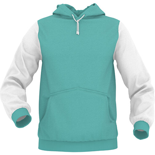 Hoodie Urban - Inkl. Individueller Gestaltung , hellgrün, 70% Baumwolle, 30 % Polyester, L, , Bild 1