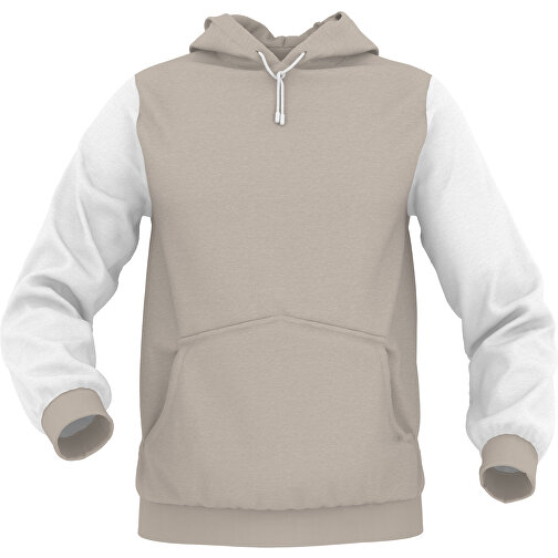 Hoodie Urban - Inkl. Individueller Gestaltung , zartgrau, 70% Baumwolle, 30 % Polyester, S, , Bild 1