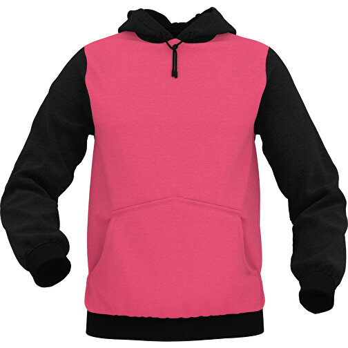 Hoodie Urban - Inkl. Individueller Gestaltung , dunkelrosa, 70% Baumwolle, 30 % Polyester, XL, , Bild 1