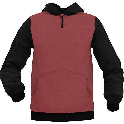 Hoodie Urban - Inkl. Individueller Gestaltung , dunkelrot, 70% Baumwolle, 30 % Polyester, L, , Bild 1