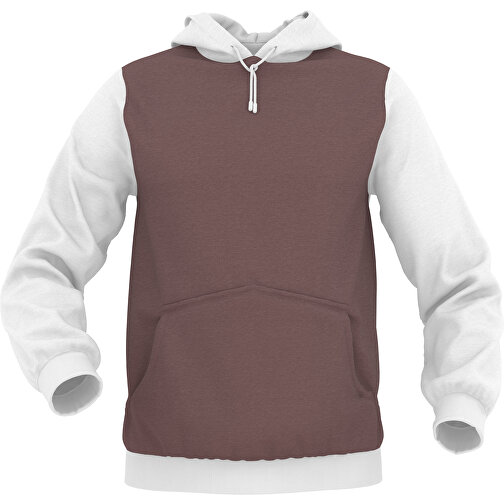 Hoodie Urban - Inkl. Individueller Gestaltung , kastanienbraun, 70% Baumwolle, 30 % Polyester, L, , Bild 1