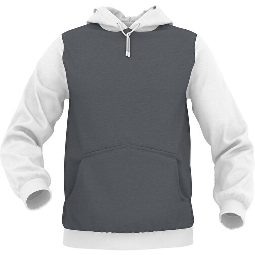 Hoodie Urban - Inkl. Individueller Gestaltung , dunkelgrau, 70% Baumwolle, 30 % Polyester, L, , Bild 1