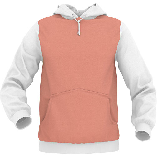 Hoodie Urban - Inkl. Individueller Gestaltung , zartorange, 70% Baumwolle, 30 % Polyester, M, , Bild 1