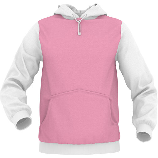 Hoodie Urban - Inkl. Individueller Gestaltung , hellrosa, 70% Baumwolle, 30 % Polyester, L, , Bild 1