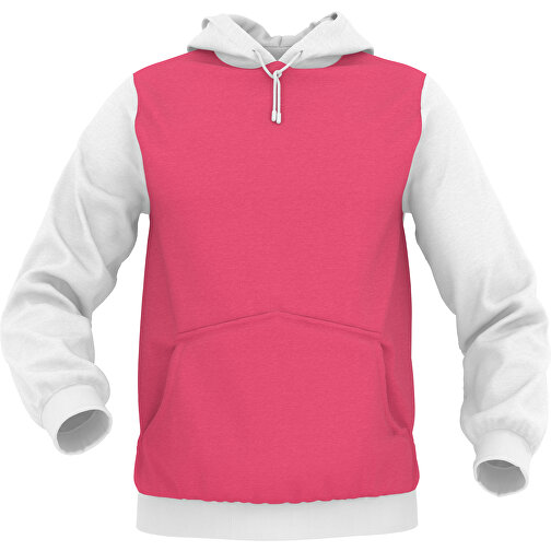 Hoodie Urban - Inkl. Individueller Gestaltung , dunkelrosa, 70% Baumwolle, 30 % Polyester, M, , Bild 1