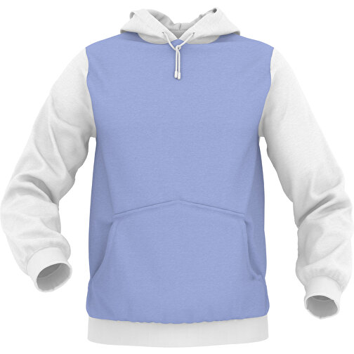 Hoodie Urban - Inkl. Individueller Gestaltung , pastellblau, 70% Baumwolle, 30 % Polyester, XL, , Bild 1