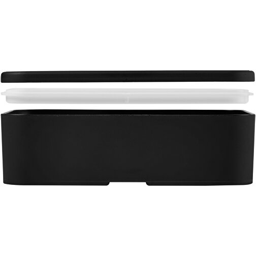 MIYO Lunchbox , schwarz / schwarz, PP Kunststoff, 18,00cm x 6,00cm x 11,00cm (Länge x Höhe x Breite), Bild 6