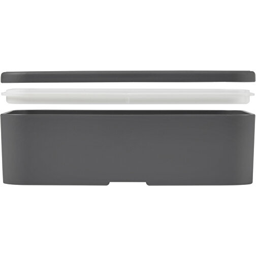 MIYO Lunchbox , grau / grau, PP Kunststoff, 18,00cm x 6,00cm x 11,00cm (Länge x Höhe x Breite), Bild 6