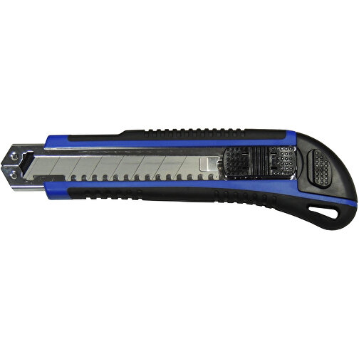 Cuttermesser 'Pro' , blau/schwarz, Kunststoff, 17,00cm x 2,00cm x 4,00cm (Länge x Höhe x Breite), Bild 1
