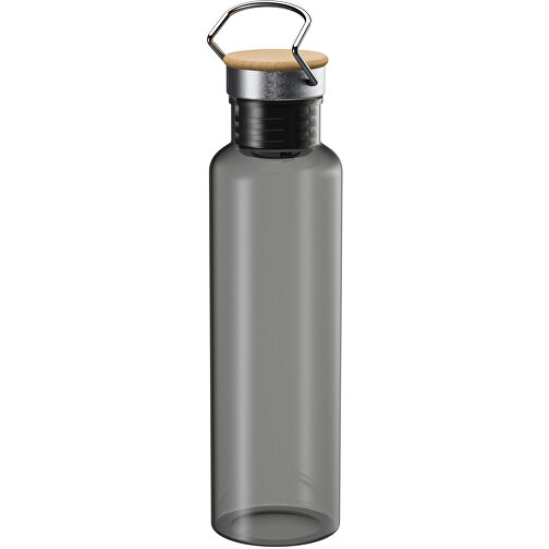 Trinkflasche 'Cascada', 0,8 L , grau, Kunststoff, 26,40cm (Höhe), Bild 1