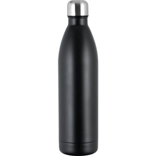 Thermotrinkflasche RETUMBLER-NIZZA XL , Retumbler, schwarz / silber, Edelstahl, Kunststoff, Silikon, 303,00cm x 42,50cm x 80,00cm (Länge x Höhe x Breite), Bild 1
