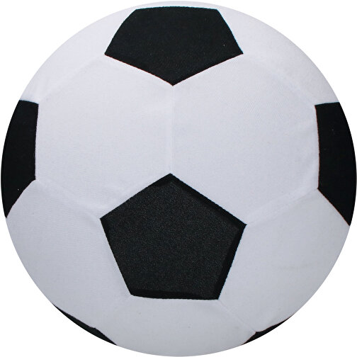 Spielball 'Soft-Touch', Medium , weiß/schwarz, Textil, , Bild 1