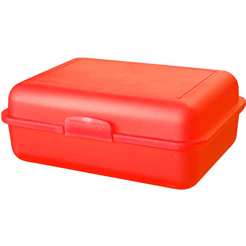 Vorratsdose 'School-Box' Groß, Mit Trennschale , trend-rot PP, Kunststoff, 17,50cm x 6,90cm x 12,80cm (Länge x Höhe x Breite), Bild 1
