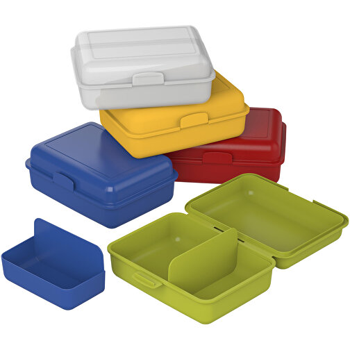 Vorratsdose 'School-Box' Gross, Mit Trennschale , trend-gelb PP, Kunststoff, 17,50cm x 6,90cm x 12,80cm (Länge x Höhe x Breite), Bild 7