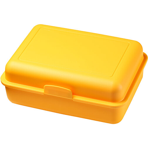 Vorratsdose 'School-Box' Groß, Mit Trennschale , standard-gelb, Kunststoff, 17,50cm x 6,90cm x 12,80cm (Länge x Höhe x Breite), Bild 1