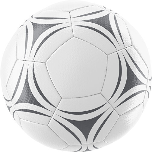Fußball Platinum 32-Panel-Matchball - Individuell Bedruckt Und Handgnäht , weiß / dunkelgrau, PU, 4-lagig, , Bild 1
