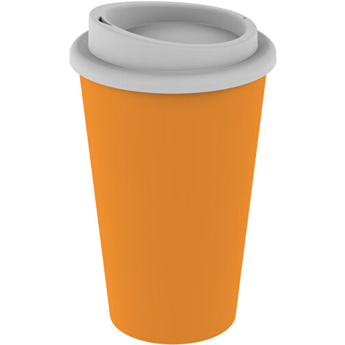 Kaffeebecher 'Premium' , standard-gelb/weiss, Kunststoff, 15,50cm (Höhe), Bild 1