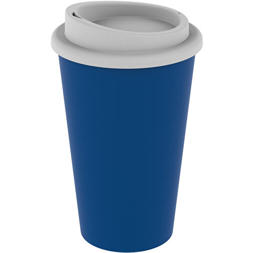 Kaffeebecher 'Premium' , standard-blau PP/weiss, Kunststoff, 15,50cm (Höhe), Bild 1