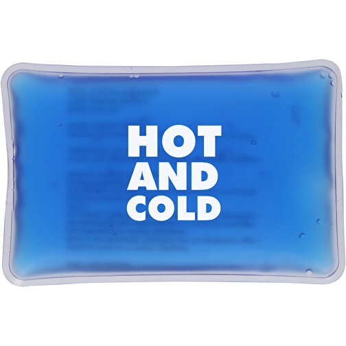 Kühl-/Wärmekissen 'Relieve' , blau, Kunststoff, 13,50cm x 1,50cm x 9,00cm (Länge x Höhe x Breite), Bild 3