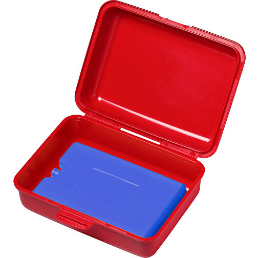 Kühlakku 'Freeze' , rot, Kunststoff, 14,20cm x 1,20cm x 10,00cm (Länge x Höhe x Breite), Bild 2