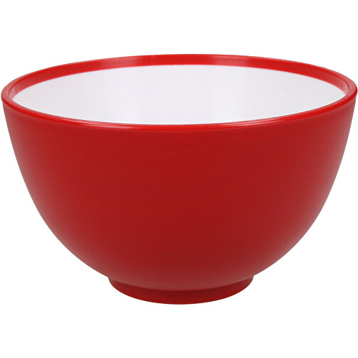 Müslischale '2 Colour' Matt , standard-rot/weiss, Kunststoff, 8,00cm (Höhe), Bild 1