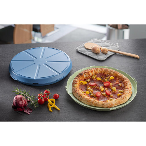 Pizzabox 'ToGo' , geselliges grün, Kunststoff, 4,50cm (Höhe), Bild 8