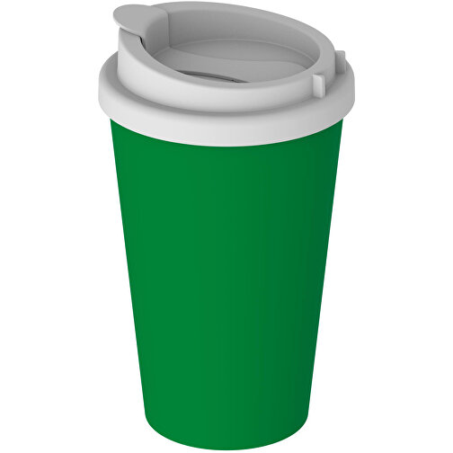 Kaffeebecher 'PremiumPlus' , standard-grün/weiss, Kunststoff, 15,50cm (Höhe), Bild 1