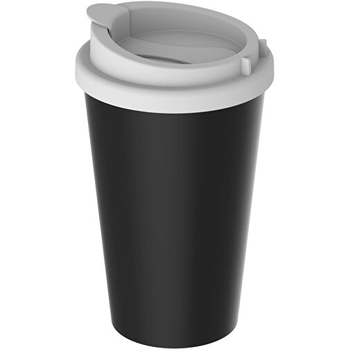 Kaffeebecher 'PremiumPlus' , schwarz/weiß, Kunststoff, 15,50cm (Höhe), Bild 1